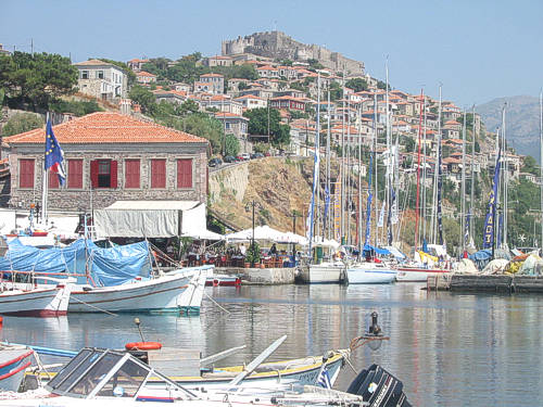 The picturesque port of Molivos, one of the most romantic spots on the planet.